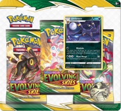 Pokemon SWSH7 Evolving Skies 3-Pack Blister - Umbreon